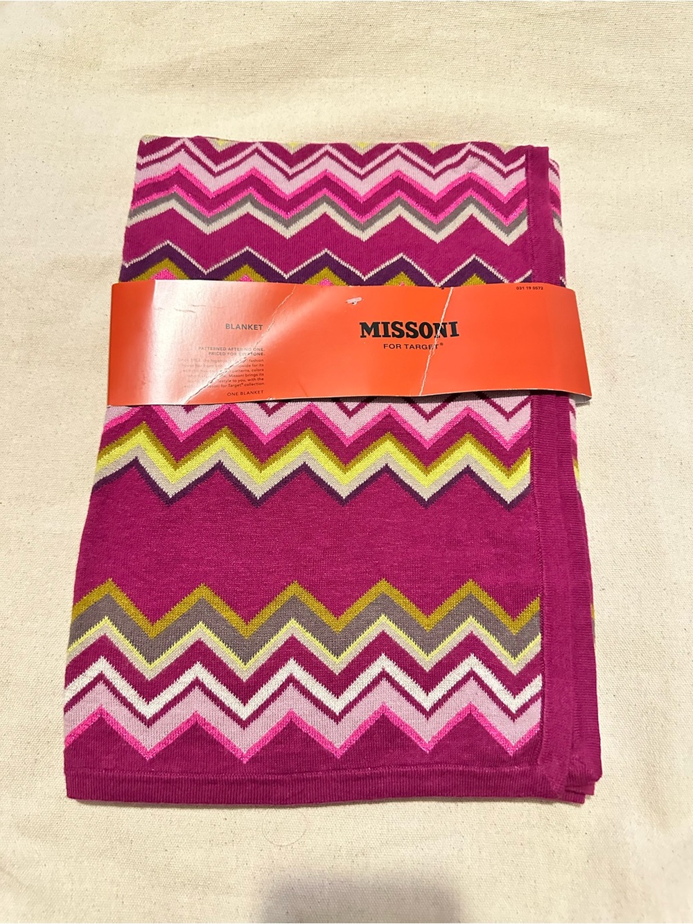 Missoni for Target | Baby Blanket | Missoni for Target Pink Chevron Knit Blanket